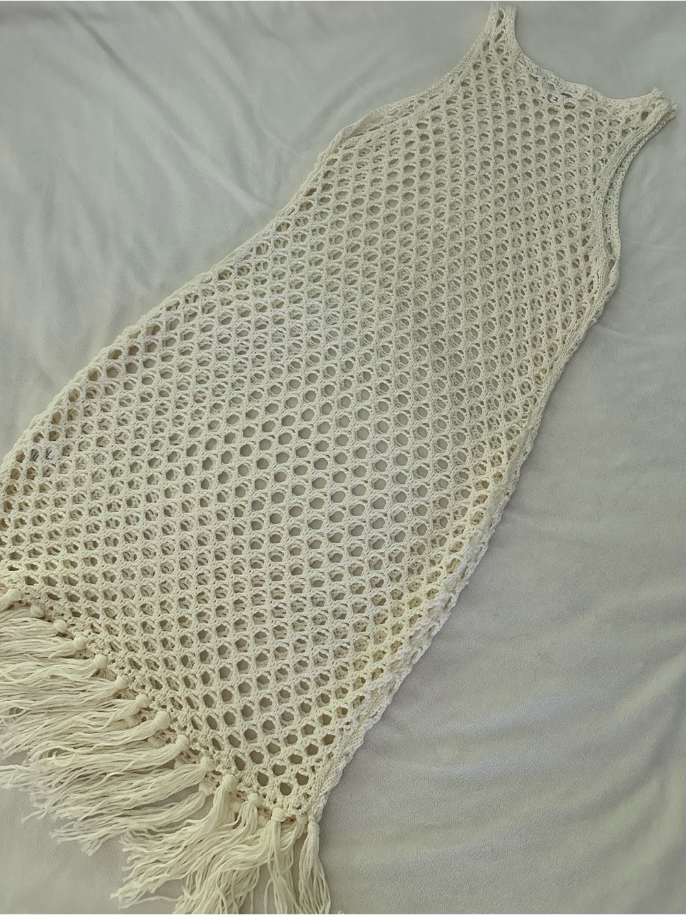 NWOT Superdown Bri White Crochet Dress Swim Coverup Small S - Picture 8 of 8